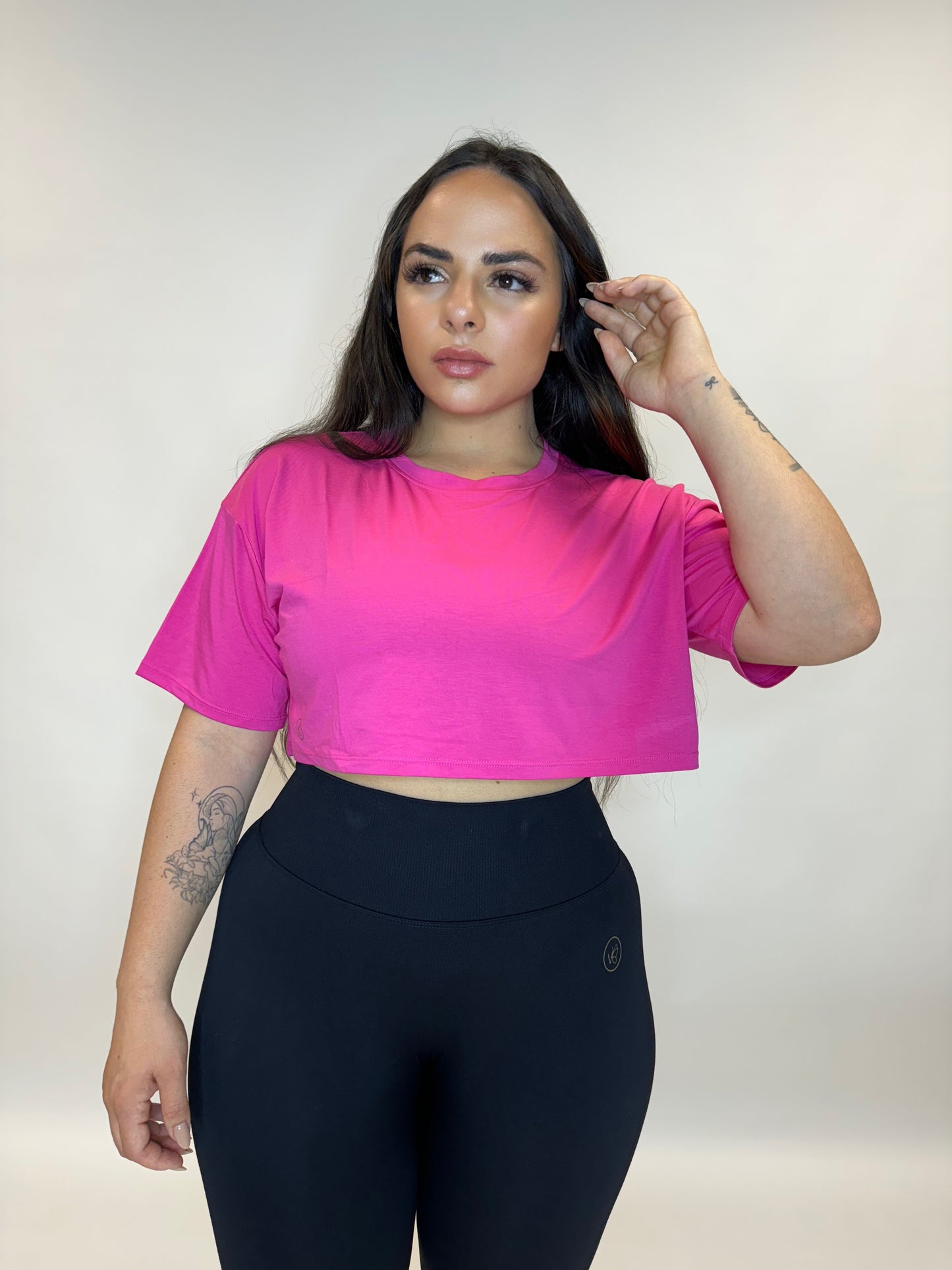 Relaxed Fit Cropped Tee