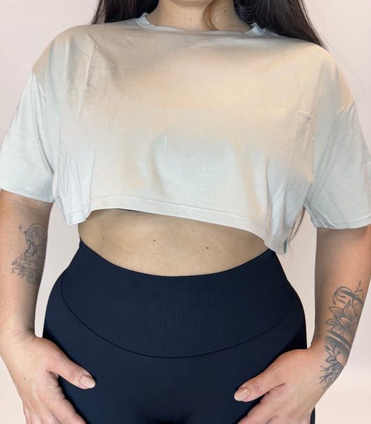 Relaxed Fit Cropped Tee